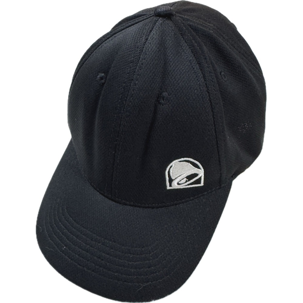 Taco Bell Baseball Cap OSFA Black Embroidered Bell Logo Mesh Snapback
